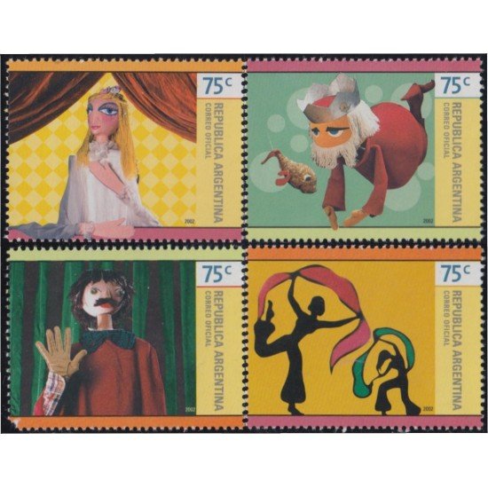 Argentina 2358/61 2002 Marionetas MNH Argentina 2358/61 2002 Marionetas MNH
