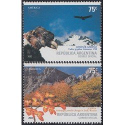 Argentina 2422/23 2003 América UPAEP Fauna y Flora MNH Argentina 2422/23 2003 América UPAEP Fauna y Flora MNH
