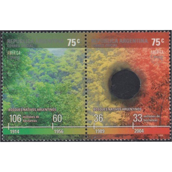 Argentina 2437/38 2004 América UPAEP Bosques nativos argentinos MNH Argentina 2437/38 2004 América UPAEP Bosques nativos argentinos MNH