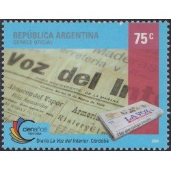 Argentina 2441 2004 Centenario del Diario La voz del Interior MNH Argentina 2441 2004 Centenario del Diario La voz del Interior MNH