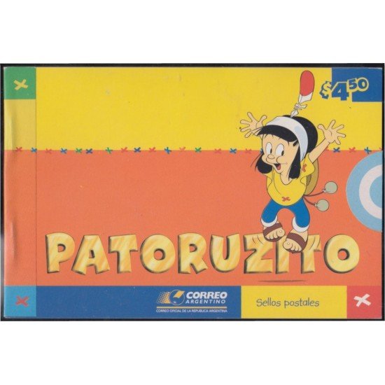 Argentina C2466 2004 Patoruzito Cómics y dibujos animados carnet MNH Argentina C2466 2004 Patoruzito Cómics y dibujos animados carnet MNH