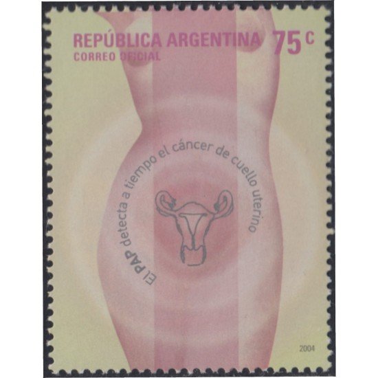 Argentina 2493 2004 Lucha contra el cáncer de colon y de útero MNH Argentina 2493 2004 Lucha contra el cáncer de colon y de útero MNH