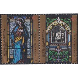 Argentina 2496/97 2004 Navidad Christmas usados Argentina 2496/97 2004 Navidad Christmas usados