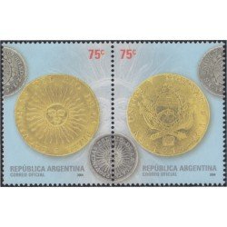 Argentina 2498/99 2004 Numismática MNH Argentina 2498/99 2004 Numismática MNH