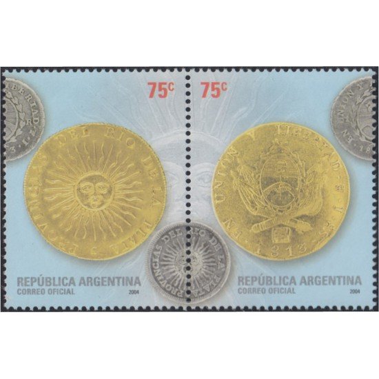 Argentina 2498/99 2004 Numismática MNH Argentina 2498/99 2004 Numismática MNH