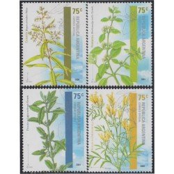 Argentina 2502/05 2004 Flora Plantas aromáticas MNH Argentina 2502/05 2004 Flora Plantas aromáticas MNH