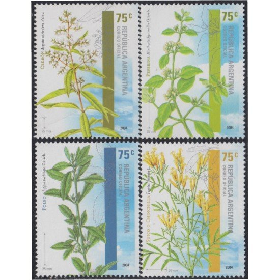 Argentina 2502/05 2004 Flora Plantas aromáticas MNH
