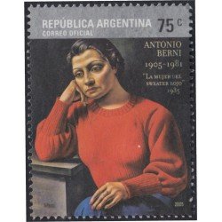 Argentina 2509 2005 Arte Homenaje al pintor Antonio Berni usado Argentina 2509 2005 Arte Homenaje al pintor Antonio Berni usado
