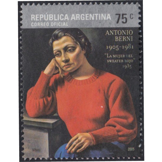 Argentina 2509 2005 Arte Homenaje al pintor Antonio Berni usado Argentina 2509 2005 Arte Homenaje al pintor Antonio Berni usado