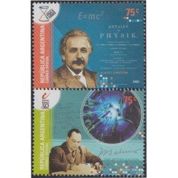 Argentina 2519/20 2005 Año Internacional de la Física Albert Einstein MNH Argentina 2519/20 2005 Año Internacional de la Física Albert Einstein MNH