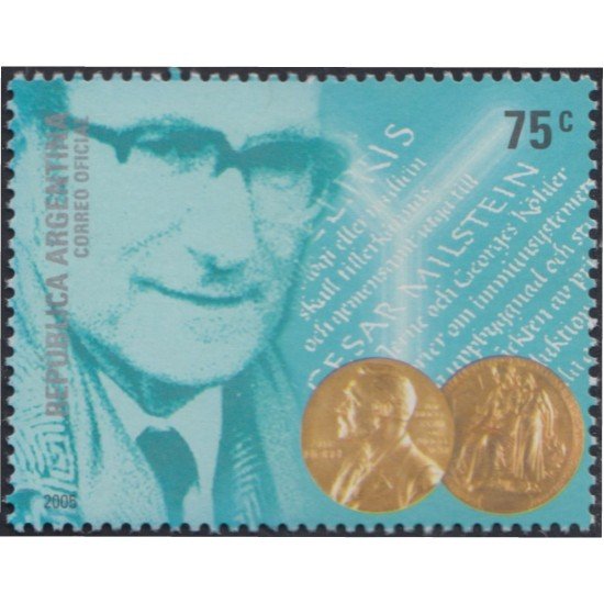 Argentina 2524 2005 Personalidad César Milstein MNH Argentina 2524 2005 Personalidad César Milstein MNH