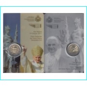 San Marino 2011  Coin Card  Moneda 2 € euro Benedito VXI Palacio del Gobierno 