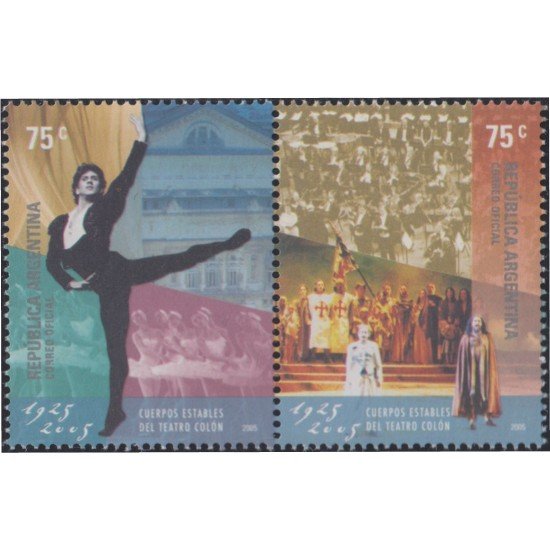 Argentina 2547/48 2005 Cuerpos estables del Teatro Colón MNH