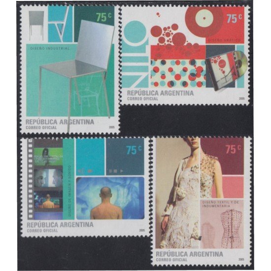 Argentina 2565/68 2005 El diseño argentino MNH