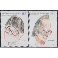 Argentina 2608/09 2006 Personalidad Tato Bores Rodolfo Walsh MNH Argentina 2608/09 2006 Personalidad Tato Bores Rodolfo Walsh MNH