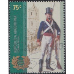 Argentina 2630 2006 Bicentenario del régimen de infantería nº 1 Patricios MNH Argentina 2630 2006 Bicentenario del régimen de infantería nº 1 Patricios MNH