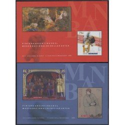 Argentina HB 66/67 1999 Pintura Argentina en el Museo de Bellas Artes MNH Argentina HB 66/67 1999 Pintura Argentina en el Museo de Bellas Artes MNH