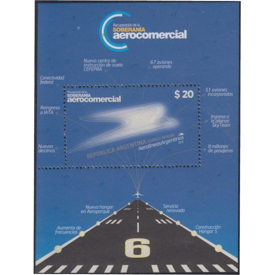Argentina HB 140 2014 Aerolíneas Argentinas MNH