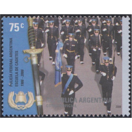Argentina 2634 2006 Policia federal Centenario de la Escuela de cadetes Cnel. Ramón L. Falcón MNH Argentina 2634 2006 Policia federal Centenario de la Escuela de cadetes Cnel. Ramón L. Falcón MNH