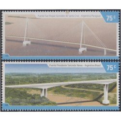 Argentina 2635/36 2006 Puentes Internacionales MNH Argentina 2635/36 2006 Puentes Internacionales MNH