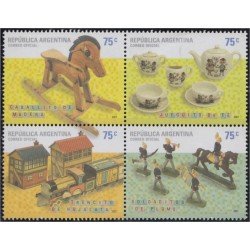 Argentina 2668/71 2007 Juguetes viejos MNH Argentina 2668/71 2007 Juguetes viejos MNH