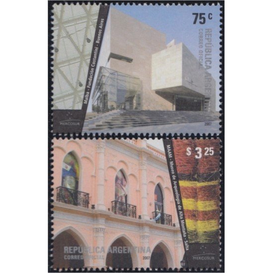Argentina 2672/73 2007 Mercosur Arquitectura Nacional MNH Argentina 2672/73 2007 Mercosur Arquitectura Nacional MNH