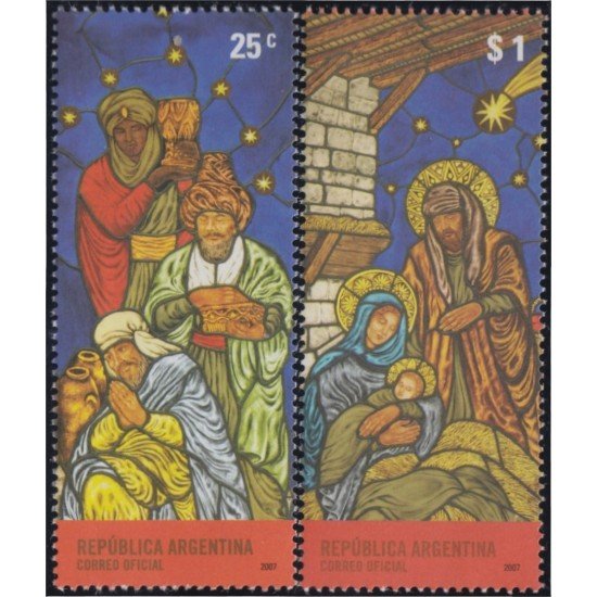 Argentina 2704/05 2007 Navidad Christmas MNH Argentina 2704/05 2007 Navidad Christmas MNH
