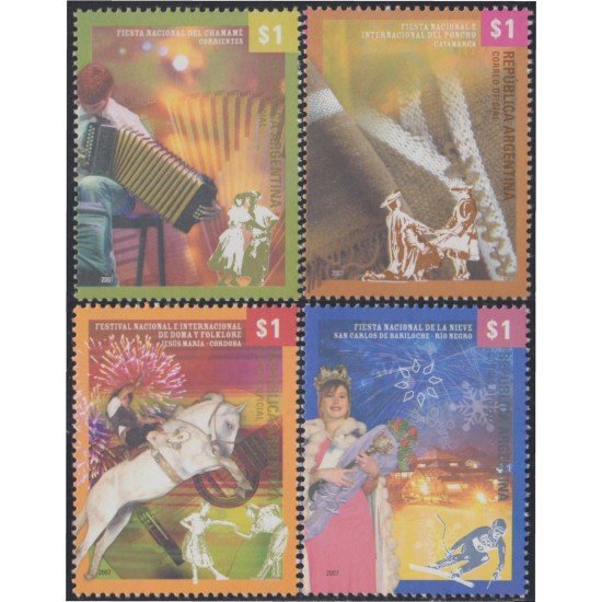 Argentina 2708/11 2007 Fiestas populares MNH Argentina 2708/11 2007 Fiestas populares MNH