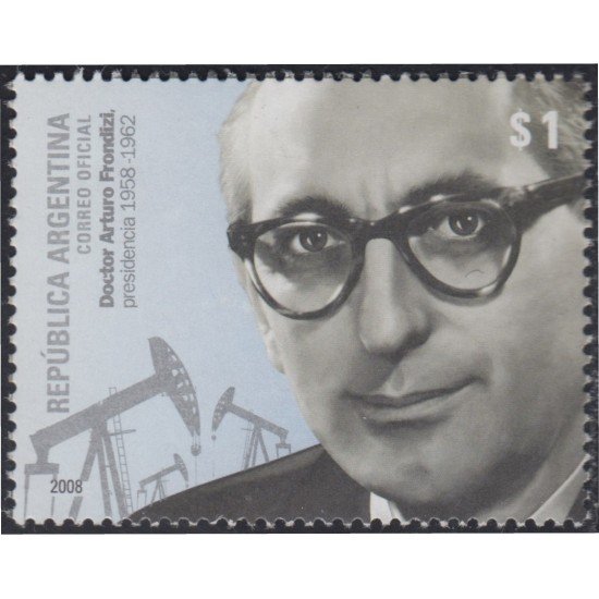 Argentina 2725 2008 Personalidad. Dr. Arturo Frondizi. Hombre de Estado MNH