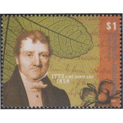 Argentina 2728 2008 Personalidad. Aime Bonpland. Medico y naturista Francés MNH Argentina 2728 2008 Personalidad. Aime Bonpland. Medico y naturista Francés MNH