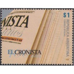 Argentina 2767 2008 100° del diario El Cronista Comercial MNH Argentina 2767 2008 100° del diario El Cronista Comercial MNH