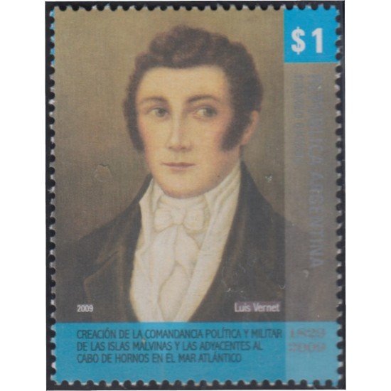 Argentina 2789 2009 Creación de la Comandancia Política y Militar de las Islas Malvinas MNH Argentina 2789 2009 Creación de la Comandancia Política y Militar de las Islas Malvinas MNH