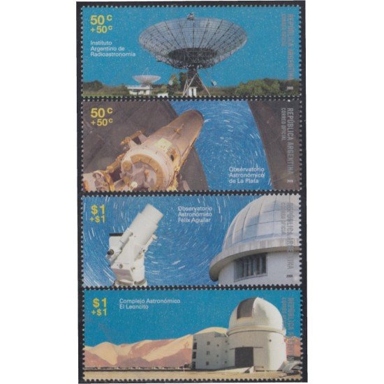 Argentina 2799/2802 2009 Observatorios astronómicos MNH Argentina 2799/2802 2009 Observatorios astronómicos MNH