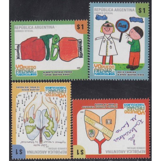 Argentina 2815/18 2009 Concurso de dibujos infantiles MNH Argentina 2815/18 2009 Concurso de dibujos infantiles MNH