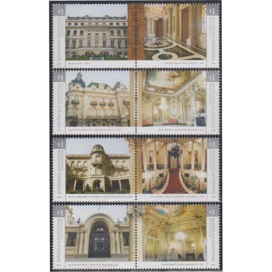 Argentina 2820/27 2009 Arquitectura MNH