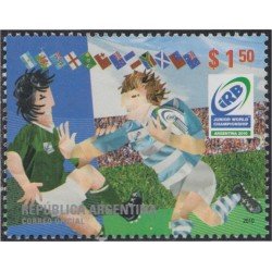 Argentina 2859 2010 Campeonato del mundo de fútbol de Rugby juvenil en Argentina MNH Argentina 2859 2010 Campeonato del mundo de fútbol de Rugby juvenil en Argentina MNH