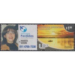 Argentina 2868 2010 Serie antigua Río Paraná Idea de Red solidaria para personas perdidas MNH Argentina 2868 2010 Serie antigua Río Paraná Idea de Red solidaria para personas perdidas MNH