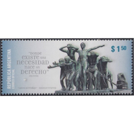 Argentina 2881 2010 Fuerza del trabajo Homenaje a los trabajadores MNH Argentina 2881 2010 Fuerza del trabajo Homenaje a los trabajadores MNH