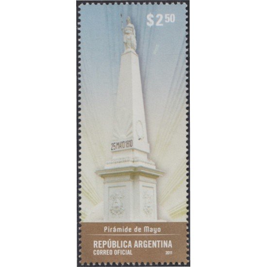 Argentina 2906 2011 Arquitectura Bicentenario de la Pirámide de Mayo MNH Argentina 2906 2011 Arquitectura Bicentenario de la Pirámide de Mayo MNH