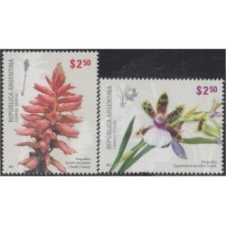 Argentina 2923/24 2011 Flora flores orquideas Flowers MNH Argentina 2923/24 2011 Flora flores orquideas Flowers MNH