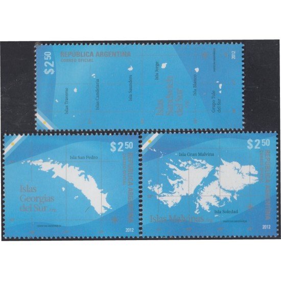 Argentina 2939/41 2012 Islas Falkland MNH Argentina 2939/41 2012 Islas Falkland MNH