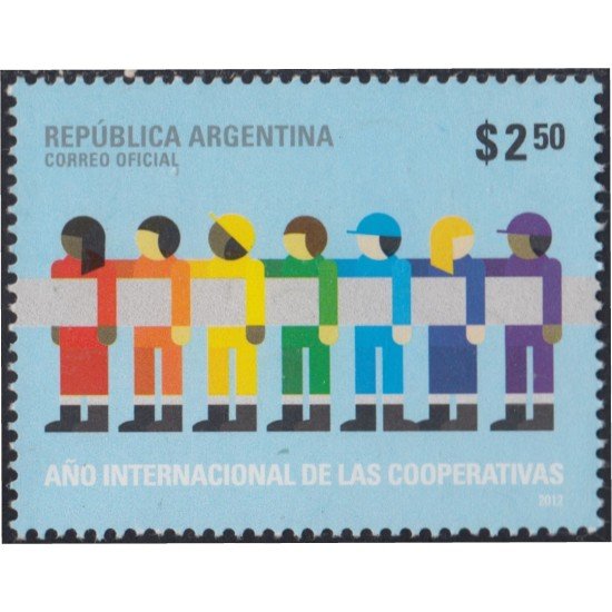 Argentina 2952 2012 Naciones unidas 2012 año de cooperativas MNH Argentina 2952 2012 Naciones unidas 2012 año de cooperativas MNH