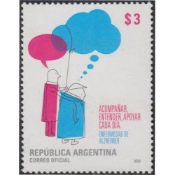 Argentina 2960 2012 Sanidad Enfermedad de Alzheimer MNH Argentina 2960 2012 Sanidad Enfermedad de Alzheimer MNH