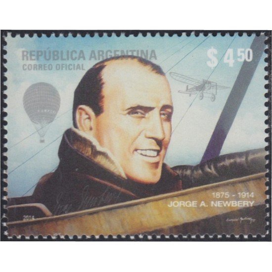 Argentina 3036 2014 Jorge A. Newbery MNH Argentina 3036 2014 Jorge A. Newbery MNH