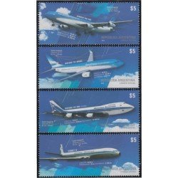Argentina 3047/50 2014 Vuelos inaugurales aviones planes MNH