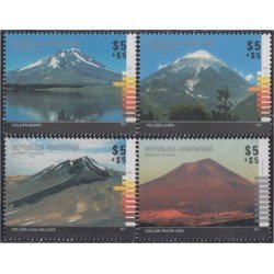 Argentina 3051/54 2014 Volcanes volcanoes MNH