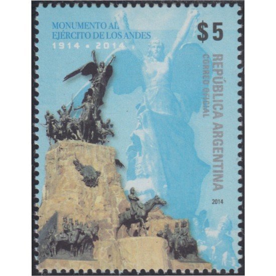Argentina 3056 2014 Monumento al ejército de Los Andes MNH Argentina 3056 2014 Monumento al ejército de Los Andes MNH