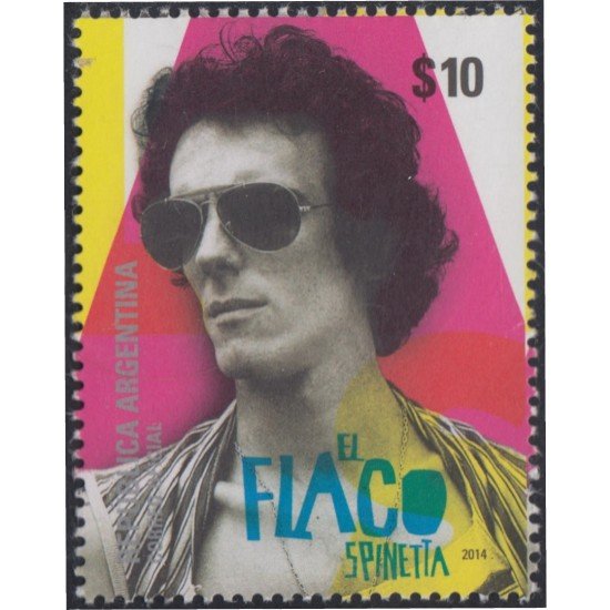 Argentina 3057 2014 El Flaco Spinetta MNH Argentina 3057 2014 El Flaco Spinetta MNH