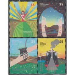 Argentina 3058/61 2014 Fiestas Nacionales MNH Argentina 3058/61 2014 Fiestas Nacionales MNH