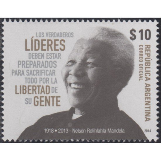 Argentina 3070 2014 Nelson Mandela MNH Argentina 3070 2014 Nelson Mandela MNH